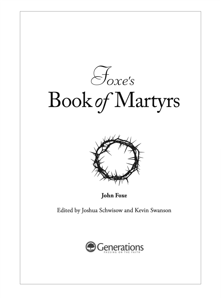 Foxe's Book of Martyrs