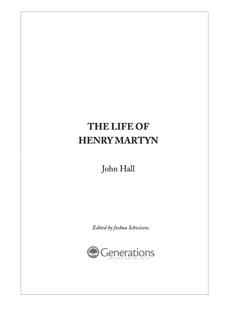 The Life of Henry Martyn