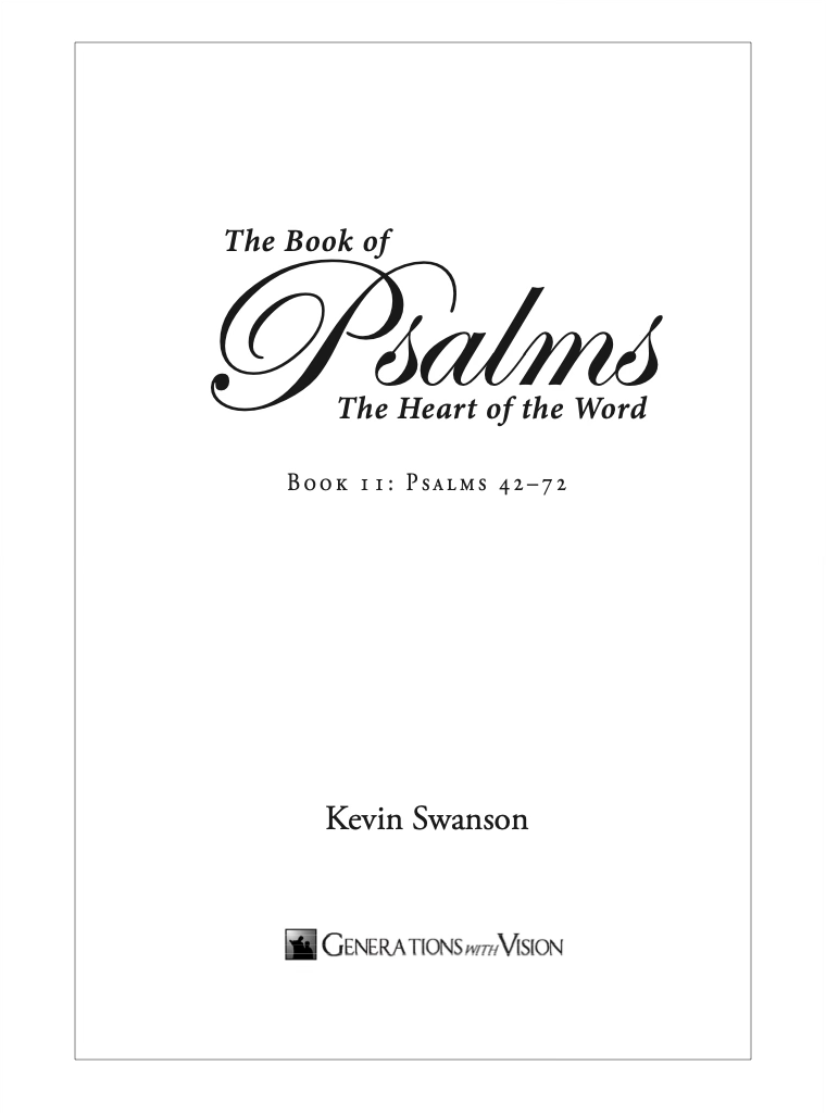 Psalms Study Guide Book 2 (Ps. 42-72)