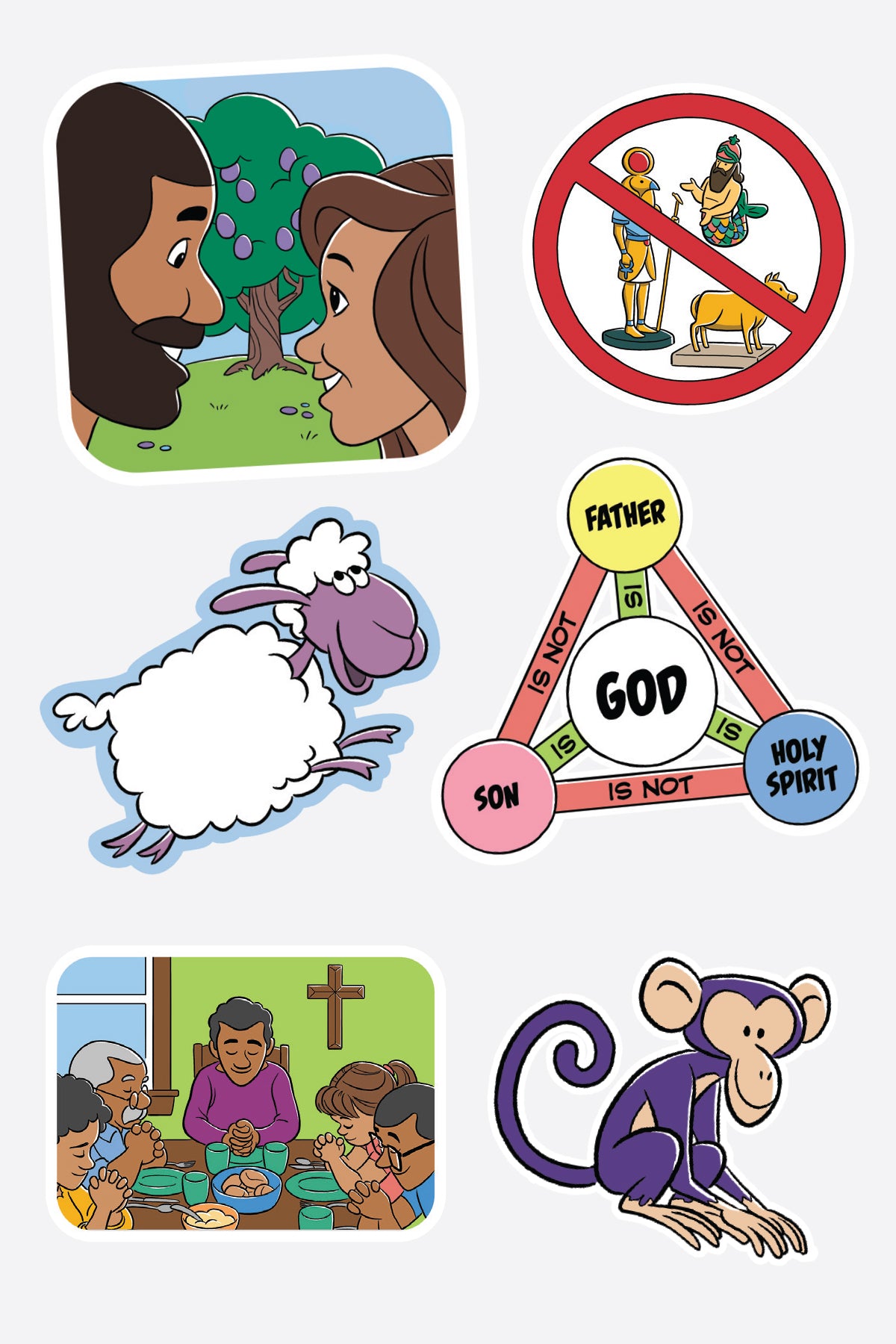 Teach Me the Faith Sticker Pack