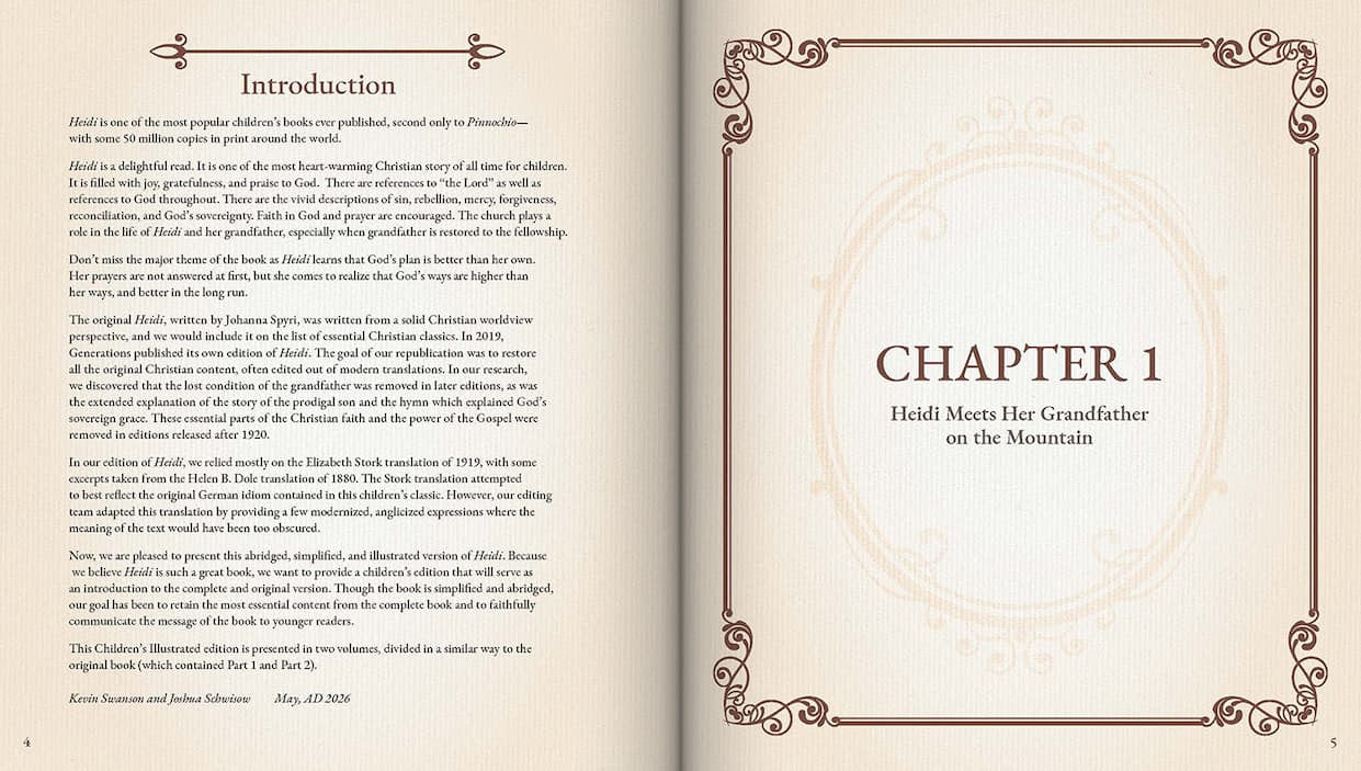 Heidi Children’s Illustrated Edition – Volume 1