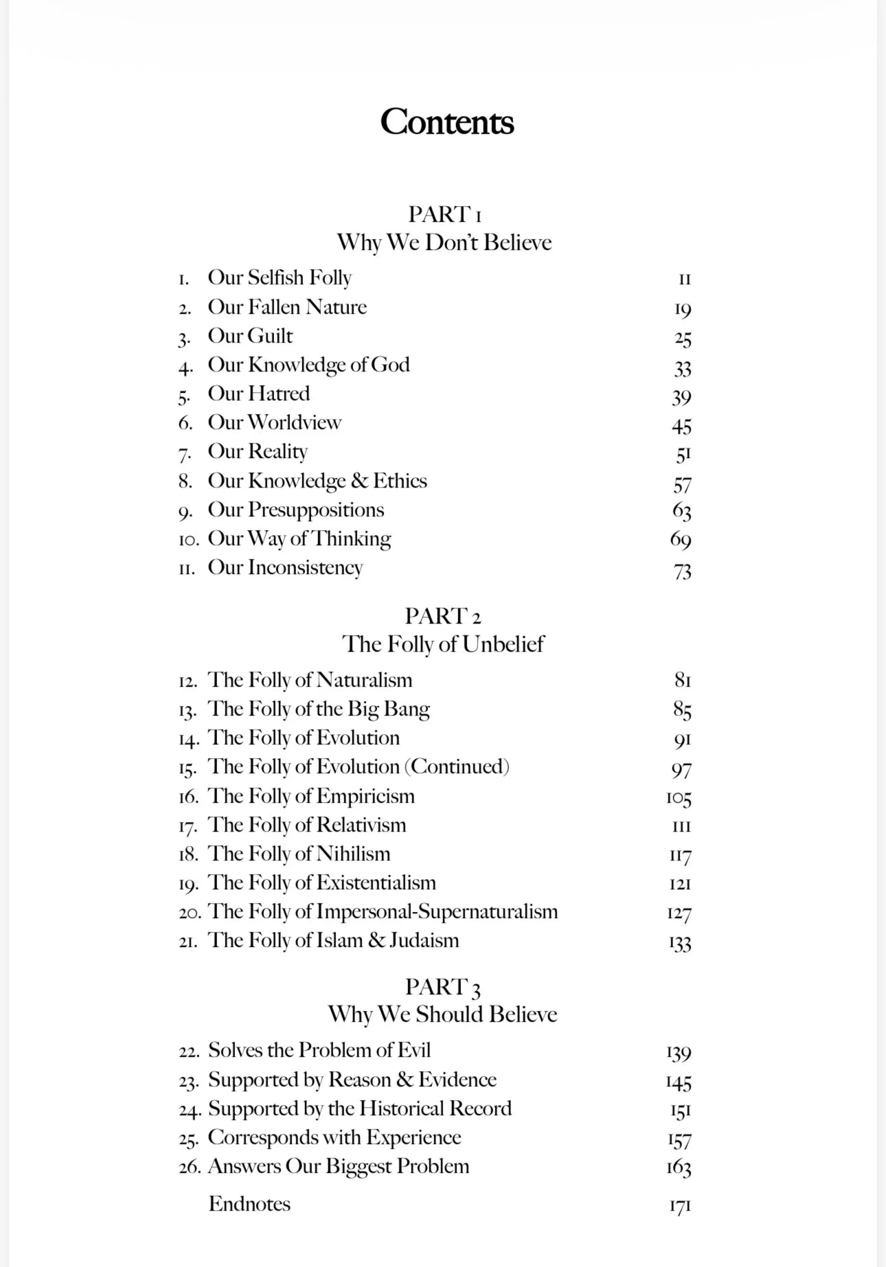 The Folly of Unbelief