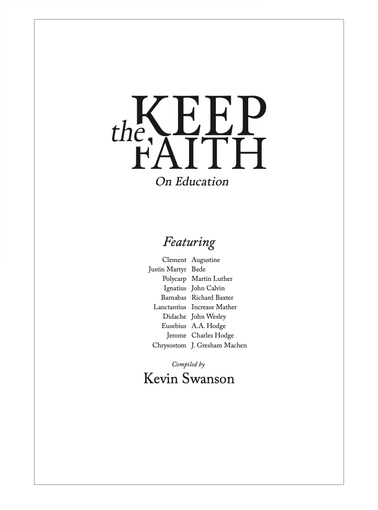 Keep the Faith: On Education & Secular Culture