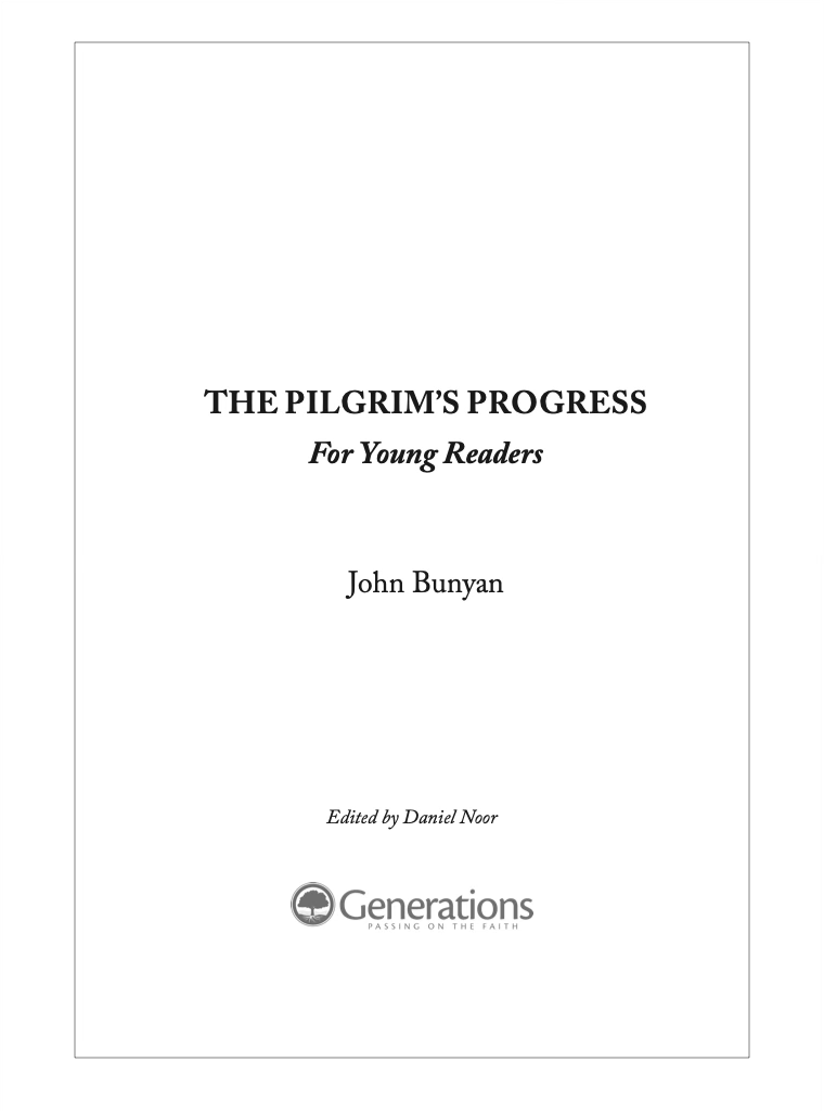The Pilgrim's Progress for Young Readers