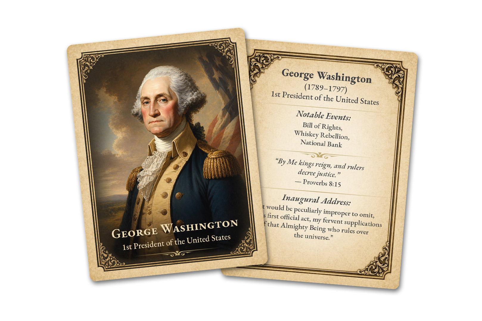 Presidents Under God — Collectible Card Boxed Set