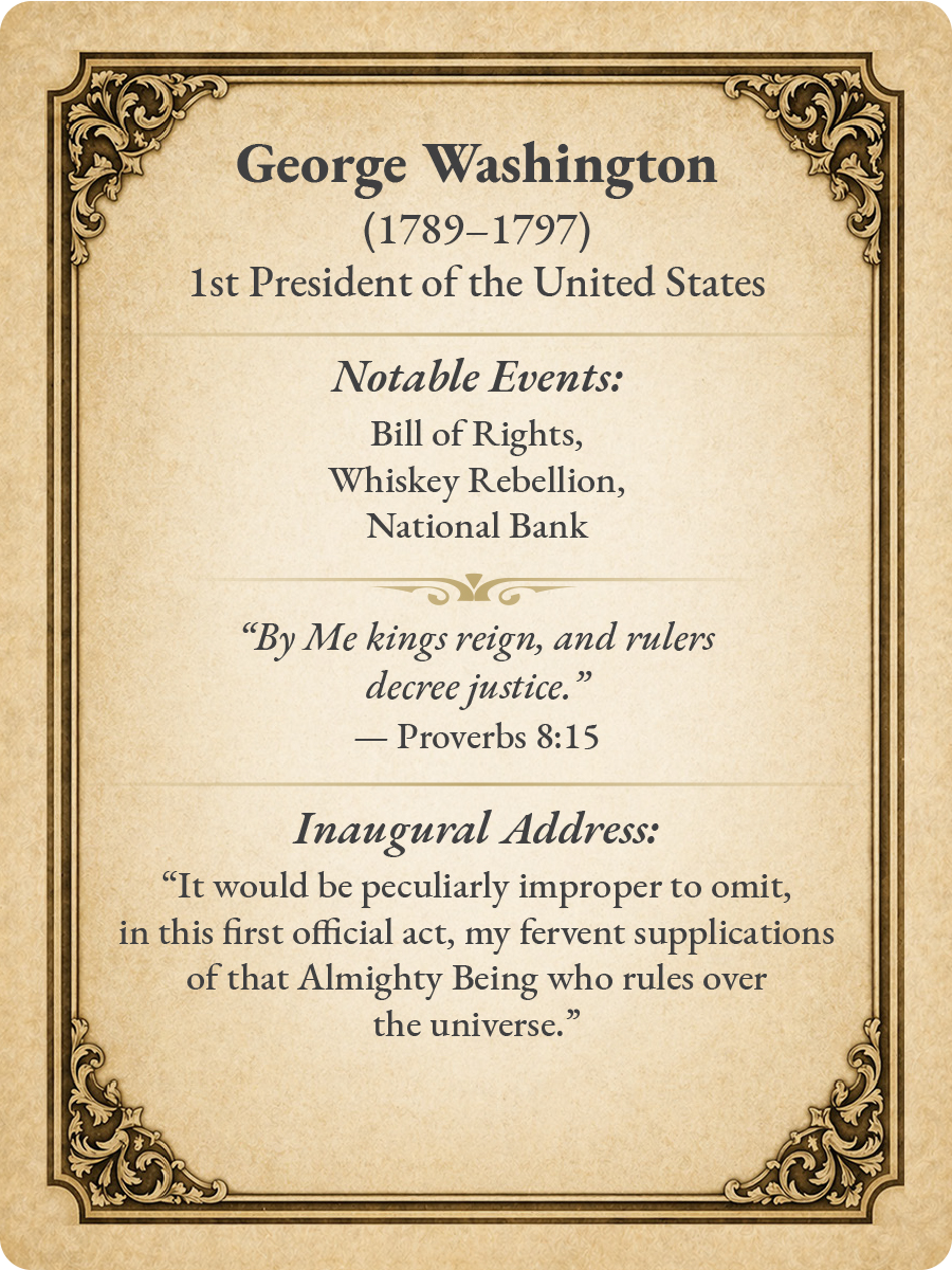 Presidents Under God — Collectible Card Boxed Set
